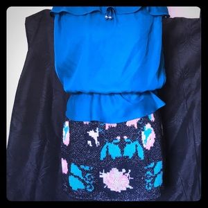 Zara knitwear collection mini skirt.